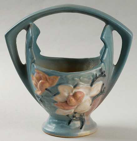 Magnolia Blue 7" Handled Basket