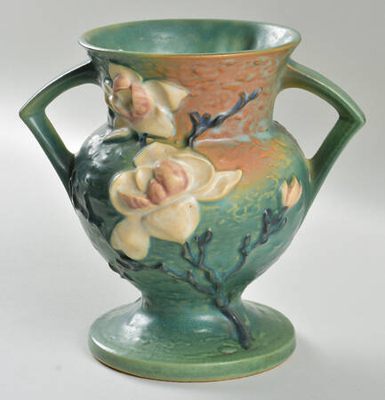 Magnolia Green 8" Footed Vase