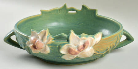 Magnolia Green Round Handled Bowl