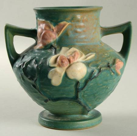 Magnolia Green 6" Handled Vase