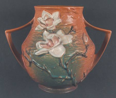 Magnolia Terra Cotta 8" Handled Vase
