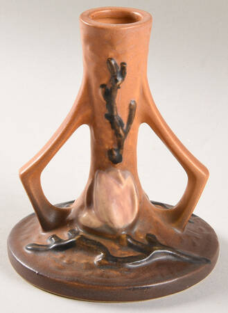 Magnolia Terra Cotta Small Candlestick