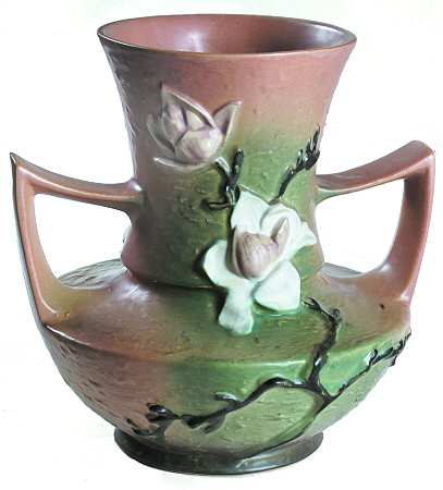Magnolia Terra Cotta 9" Handled Vase