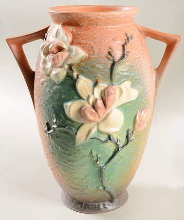 Magnolia Terra Cotta 12" Handled Vase