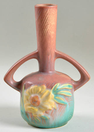 Peony Coral (Pink) 7" Bud Vase