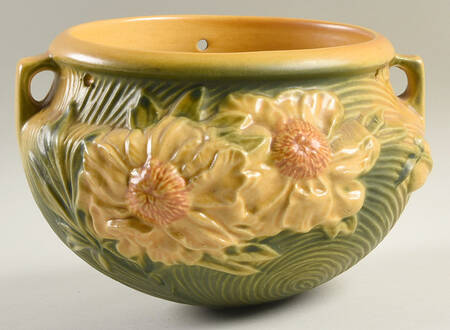 Peony Sienna Brown (Yellow) 5" Hanging Planter