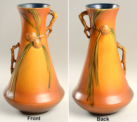 Pinecone Brown 12" Vase