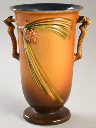 Pinecone Brown 7" Flared Vase