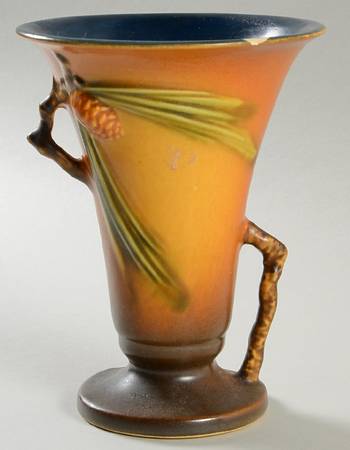 Pinecone Brown 6" Flared Vase