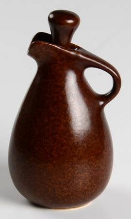 Raymor Autumn Brown (Matte) Oil Or Vinegar Cruet and Stopper