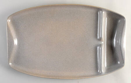Raymor Beach Gray (Matte) 20" Oval Steak Platter with Well
