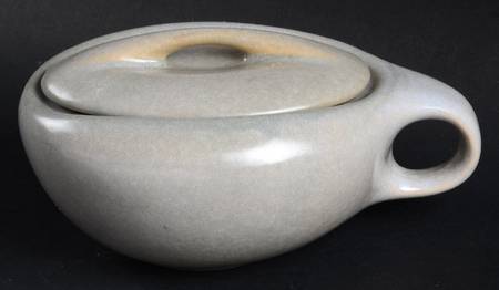 Raymor Beach Gray (Matte) Sugar Bowl & Lid