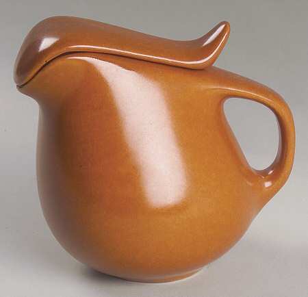 Raymor Terra Cotta (Matte) Creamer & Lid