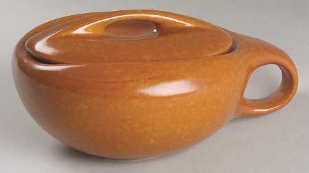 Raymor Terra Cotta (Matte) Sugar Bowl & Lid