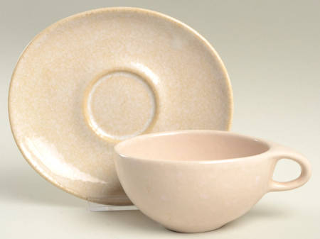 Raymor Contempory White (Matte) Flat Cup & Saucer Set
