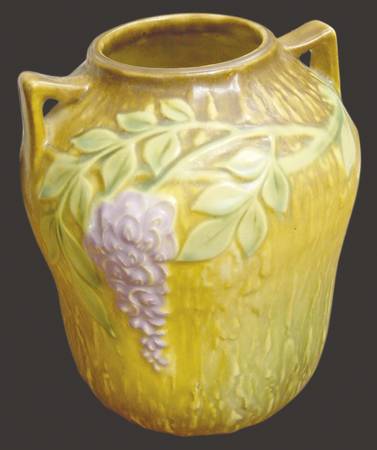 Wisteria Brown 7" Handled Vase