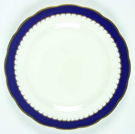 Coronation (Cobalt Band, Plain Center) Salad Plate