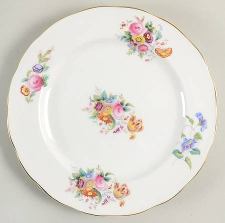 Junetime Salad Plate by Royal Swansea