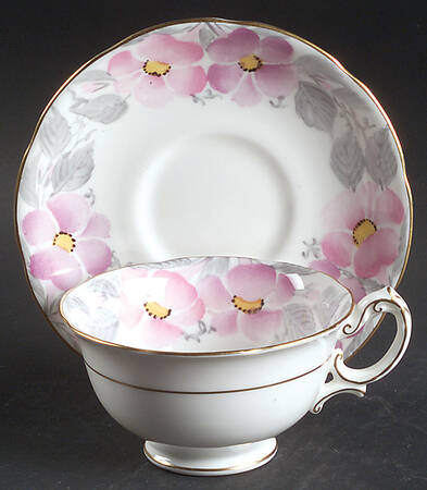 Morning Glory Footed Cup & Saucer Set