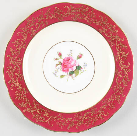 Swansea Rose (Magenta) Salad Plate