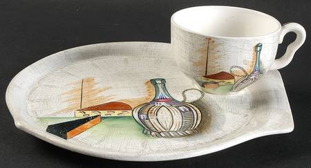 Capri Snack Plate & Cup Set