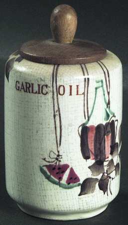 Jamaica Garlic Oil Jar & Wood Lid