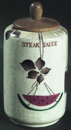 Jamaica Steak Sauce Jar & Wood Lid