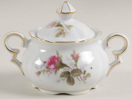 Moss Rose Sugar Bowl & Lid