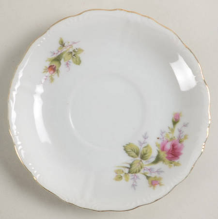 Moss Rose Saucer for Footed Cup