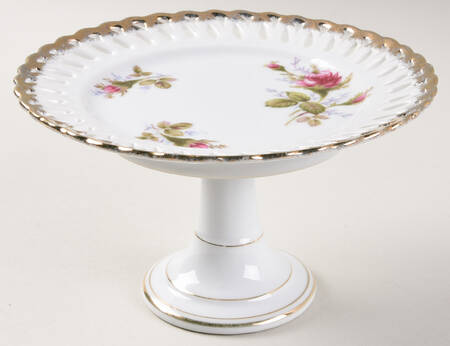 Moss Rose Round Compote (Height X Width)