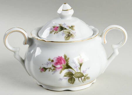 Moss Rose Sugar Bowl & Lid