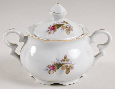 Moss Rose Sugar Bowl & Lid