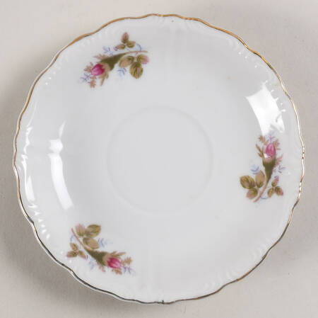Moss Rose Saucer for Footed Cup