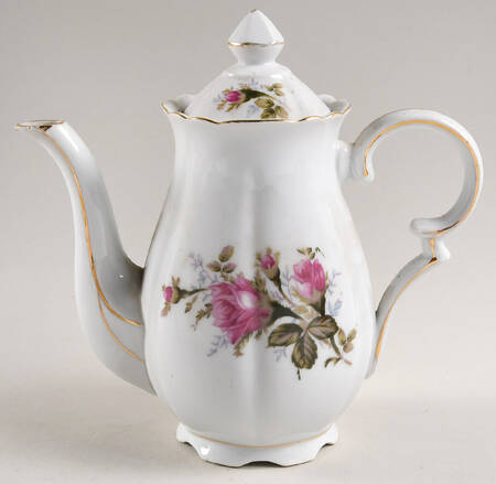 Moss Rose Coffee Pot & Lid