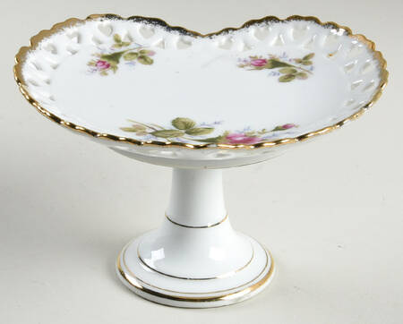 Moss Rose Round Compote (Height X Width)