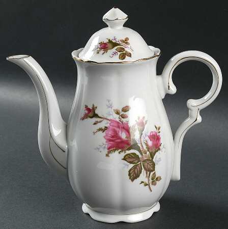 Moss Rose Coffee Pot & Lid