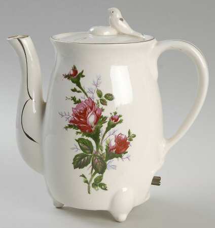 Moss Rose Electric Hot Water Pot, No Cord