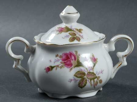 Moss Rose Mini Sugar Bowl & Lid