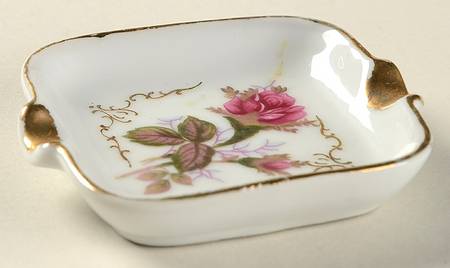 Moss Rose 3" Ashtray