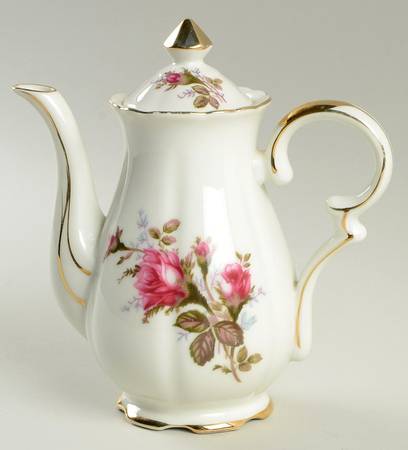 Moss Rose Mini Coffee Pot & Lid