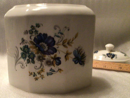 Blue Corn Flower Biscuit Barrel No Lid