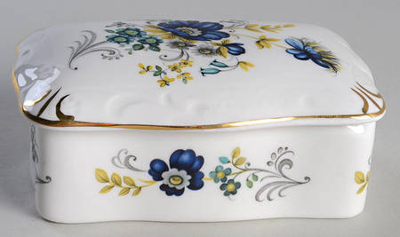 Blue Corn Flower Rectangular Box with Lid