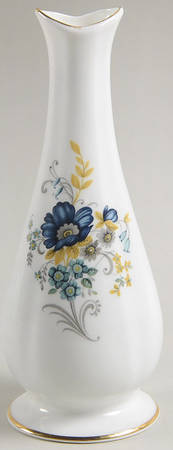 Blue Corn Flower 6" Bud Vase