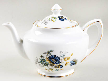 Blue Corn Flower Small Teapot & Lid