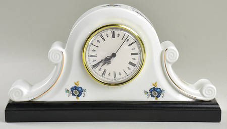 Blue Corn Flower Mantel Clock