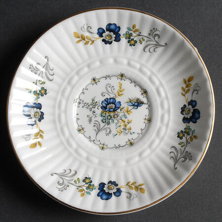 Blue Corn Flower Saucer for Footed Cup