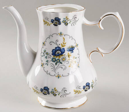 Blue Corn Flower Coffee Pot No Lid