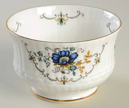 Blue Corn Flower Open Sugar Bowl