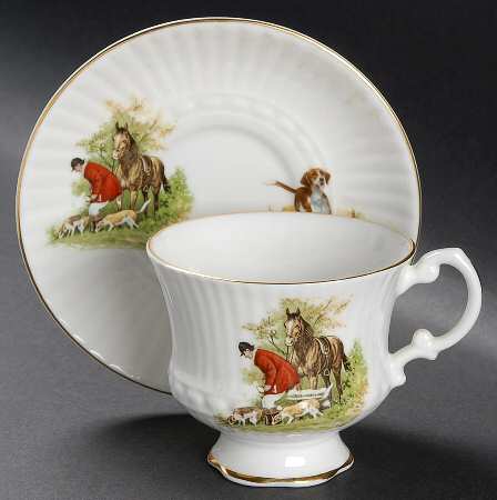 Hunt Footed Cup & Saucer Set