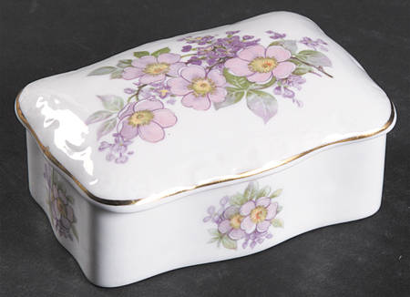 Irish Blossom Oblong Box & Lid